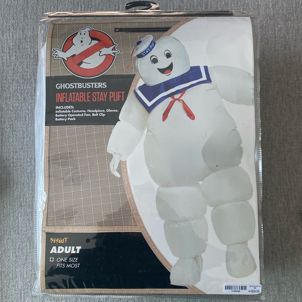 SPIRIT HALLOWEEN COSTUME | Stay Puft Inflatable Ghostbusters One Size